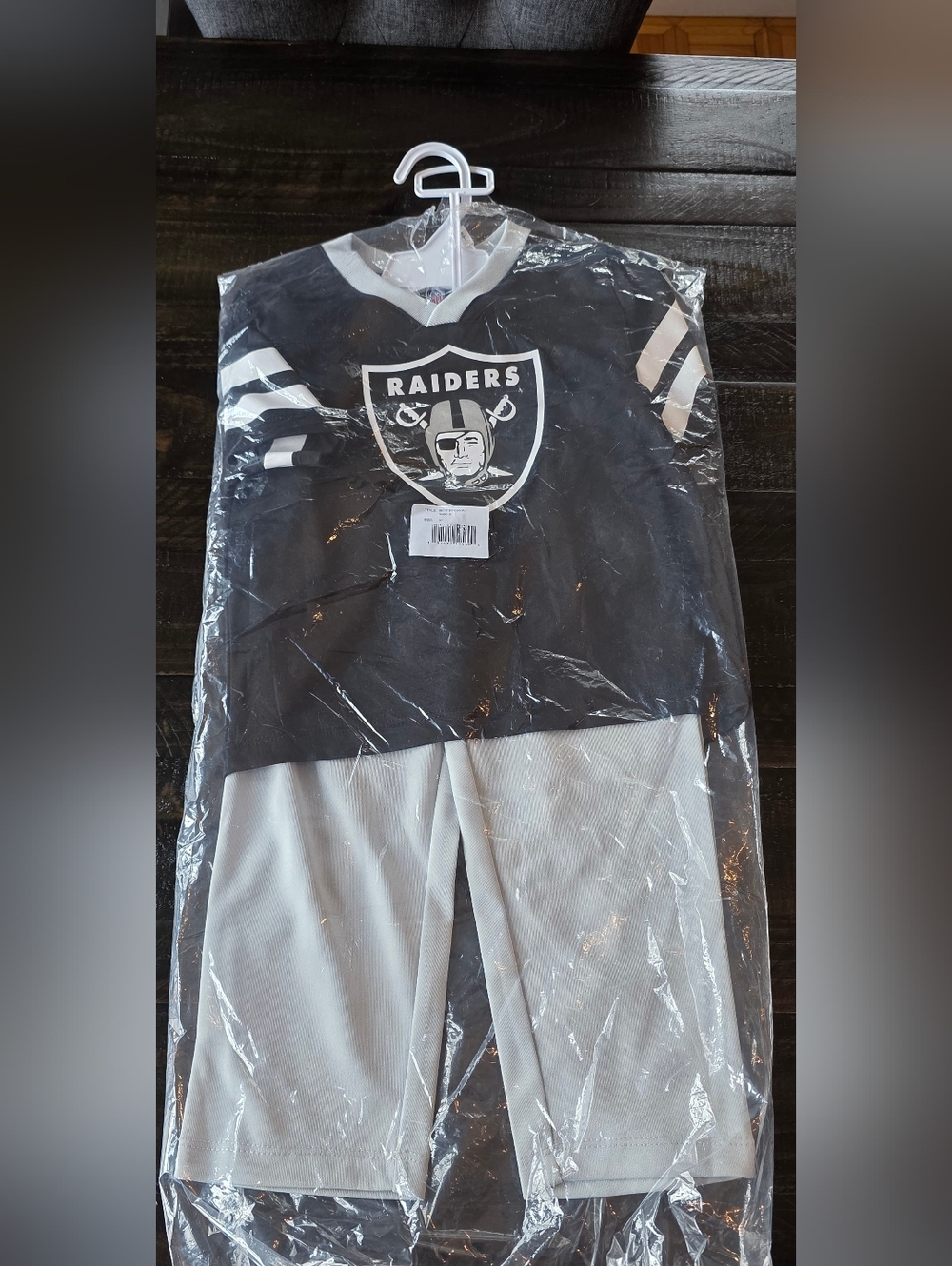 Raiders Toddler 3T Jersey and Pants Set.